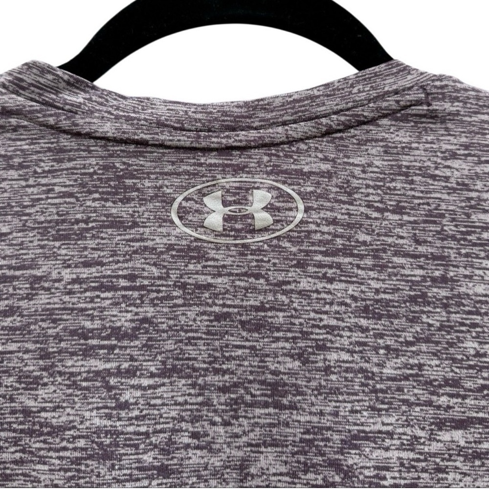 Under Armour Heathered Purple Twisted Tech V-Neck Tee - Picture 5 of 5
